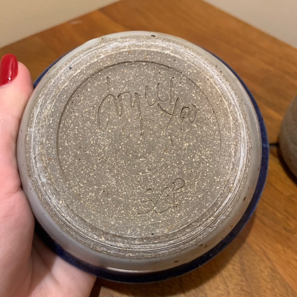 Handcrafted ceramic mug and bowl - chicken theme - Picture 6 of 6